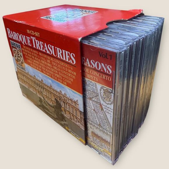 Baroque Treasuries 10 CD Set 1990 Classical Music Laserlight Digital Partly New - Picture 1 of 11